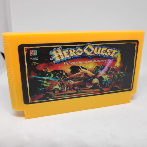 HeroQuest NES game cartridge like new, classic adventure