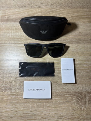 Emporio Armani Sunglasses with Polarized Lens like new, black and gray