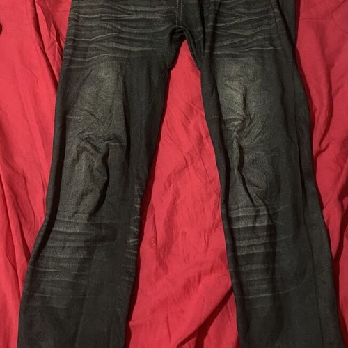 Leggings like new, black and blue, one size
