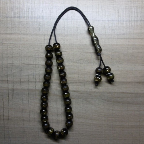 Handmade komboloi with 27+ beads and 4 acrylic beads