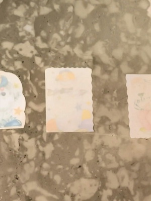 Small letter papers used, set of three