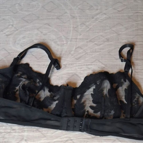 Bra with transparency like new, black, size XL/XXL