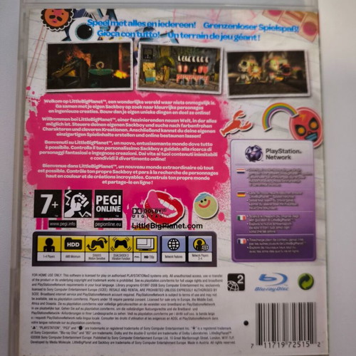 LittleBigPlanet PS3 game used, PlayStation 3