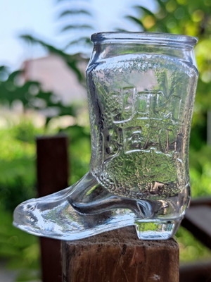Jim Beam Shots Glass Cowboy Boots καινούργιο, σετ 12 σφηνάκια