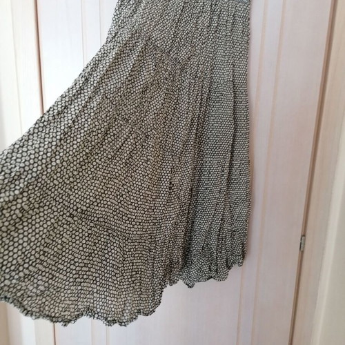 Boho cotton Indian skirt one size new, beige and brown