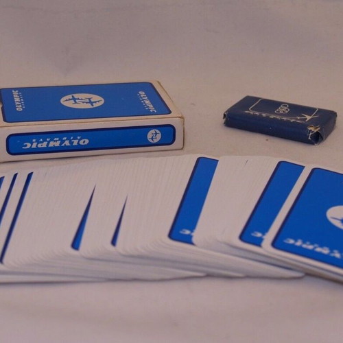 Olympic Airways collectible deck and soap used, vintage
