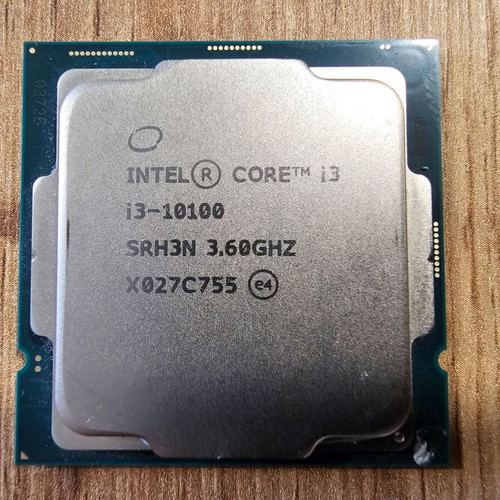 Intel Core i3 10100 CPU used, 4.30GHz, LGA1200 socket
