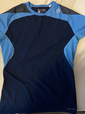 Adidas Techfit men's t-shirt used, blue, sizes M and L