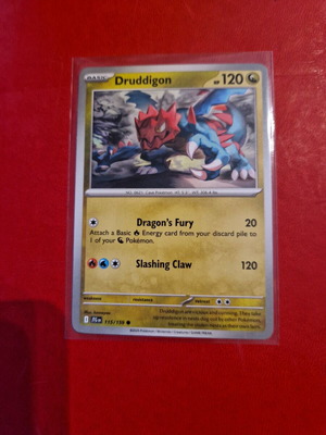 Druddigon Pokémon card new 115/159