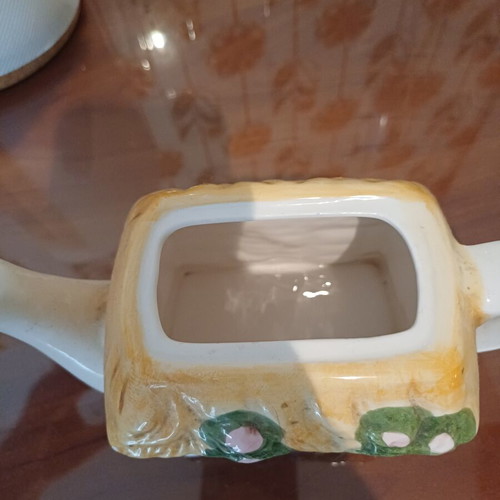 Vintage Cottage Ware Ceramic Teapot and Container set, new