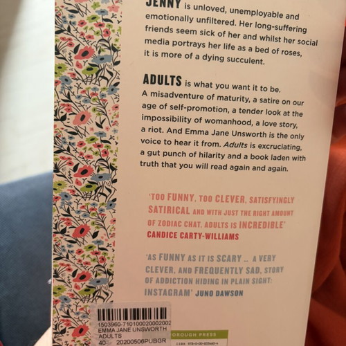 Adults by Emma Jane Unsworth like new, English