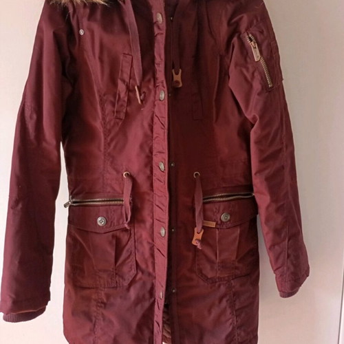 Biston women's jacket new, burgundy red, size L