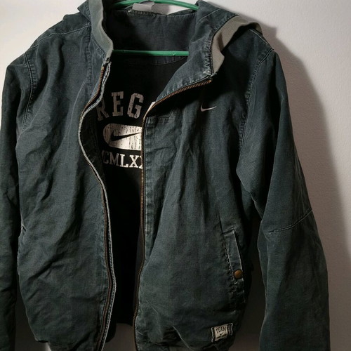 Nike jacket large used, blue winter
