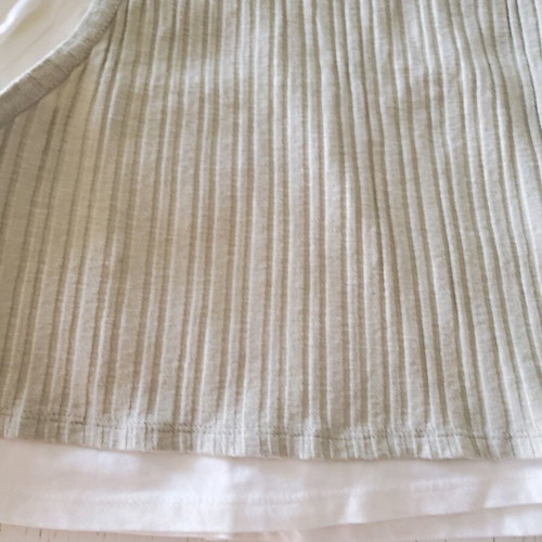 Zara white blouse shirt with sewn beige rib vest 14 years like new