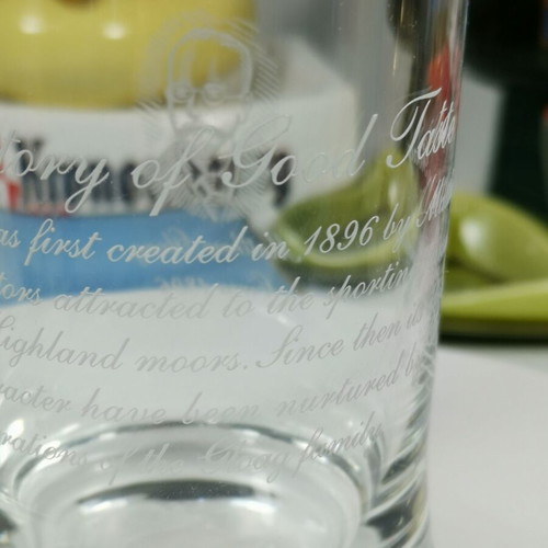 Famous Grouse collectible whisky cut glass used