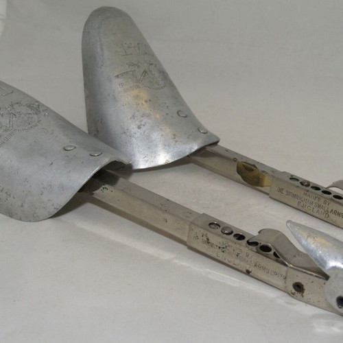 Vintage pair of telescopic automatic boot trees used