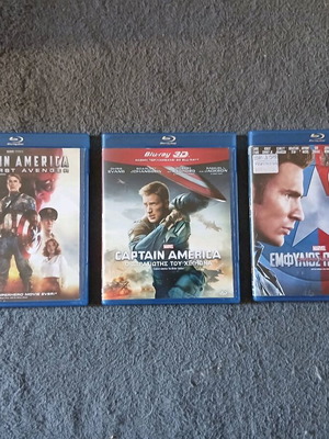 Captain America Trilogy Blu-Ray used with Greek subtitles
