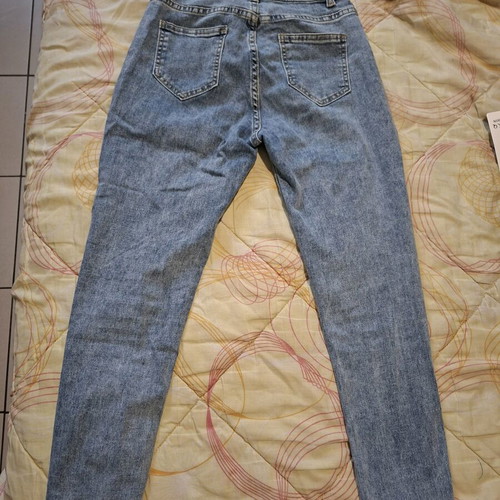 Skinny fit elastic acid wash jeans new, size M 38 10