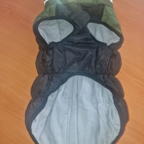 Winter dog jacket size L new, green