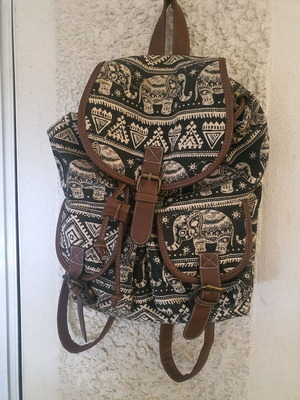 Backpack ethnic brown like new