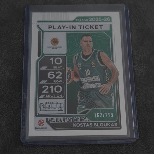 Kostas Sloukas Play-In Ticket Panini Contenders EuroLeague 2025-26 like new