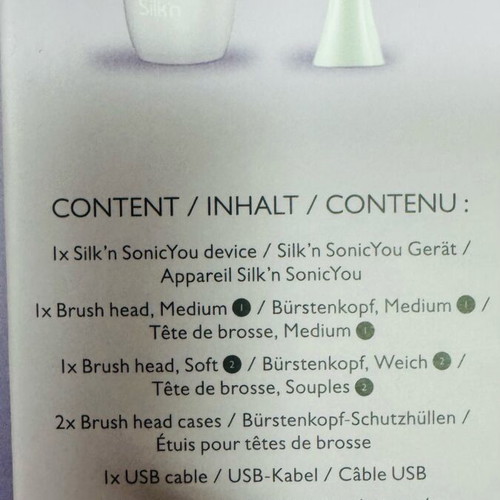 Silk’n Sonic electric toothbrush new in box