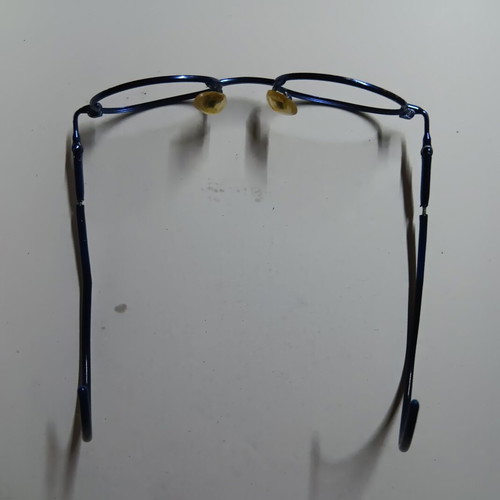 Children's Oval Eyeglass Frames used, blue