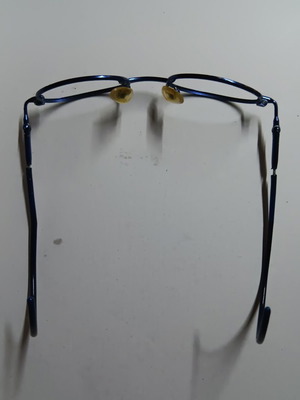 Children's Oval Eyeglass Frames used, blue