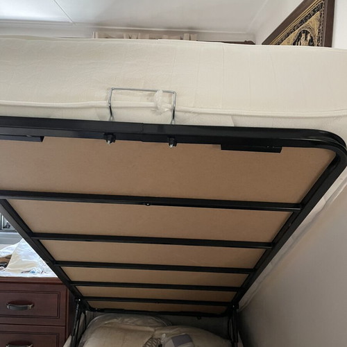 Bed with mattress, two years old, excellent condition