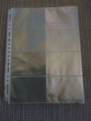 A4 8-pocket sleeves used, pack of 40
