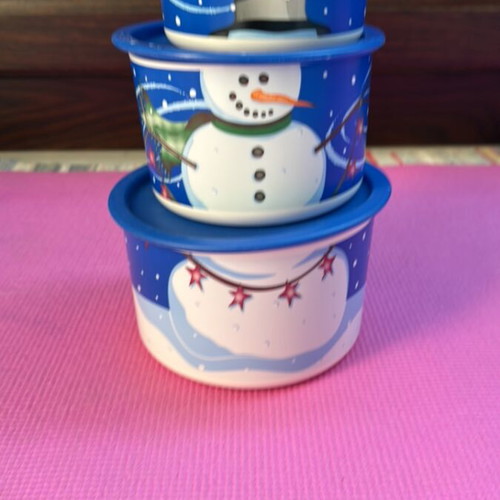 Tupperware Christmas container set like new