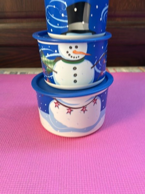 Tupperware Christmas container set like new