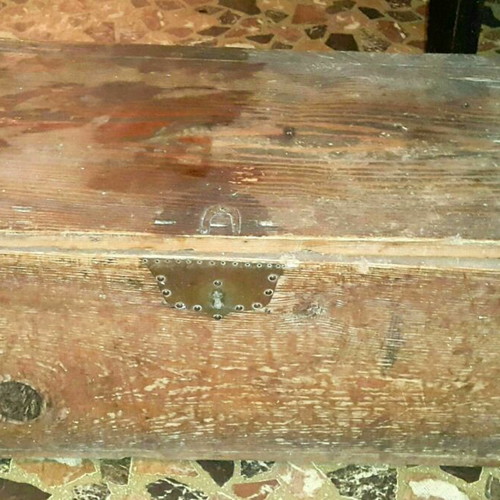 Vintage chest used, unique solid wood, rare