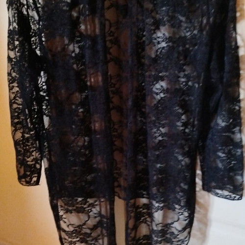 Black lace kimono cardigan Celestino like new
