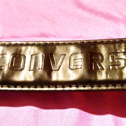 Converse men's leather belt used, black, size 115