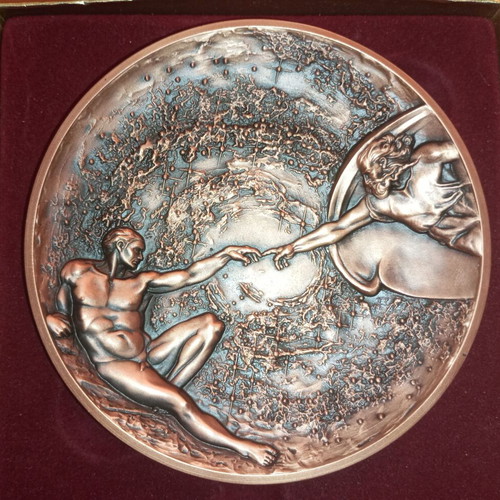 Rare artwork, medal by Marcel Jovaine