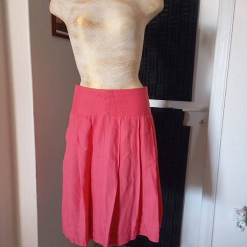 Atmosphere linen skirt pink S/M like new