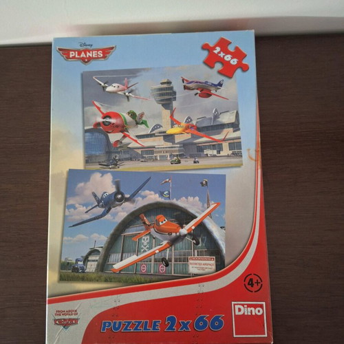 Planes puzzle new, 2 puzzles of 66 pieces for kids 4+