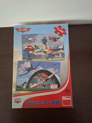 Planes puzzle new, 2 puzzles of 66 pieces for kids 4+