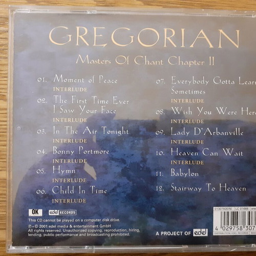 Gregorian pack Masters Of Chant Chapters I, II, III original music CD