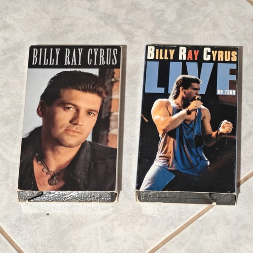 Billy Ray Cyrus 2x VHS tapes like new