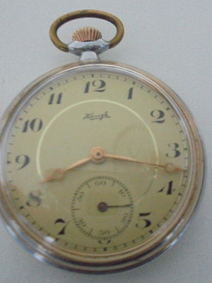 Стар джобен часовник Kienzle употребяван, механичен, мъжки
