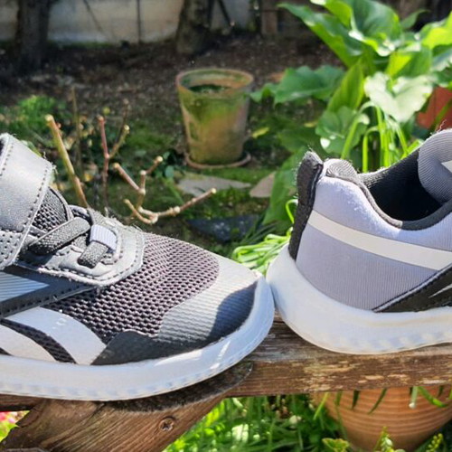 Reebok Rush Runner 5.0 kids shoes used, size 24, black sneakers