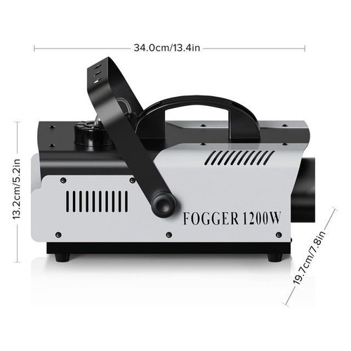 UKing 1200W RGB Smoke Machines with Remote Control, Set of 2, New