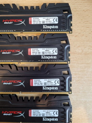 Μνήμες Kingston HyperX RAM 4x4GB συνολικά 16GB