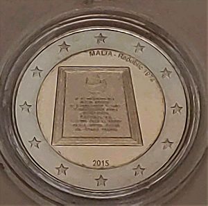 Malta 2€ 2015 Republic of 1974