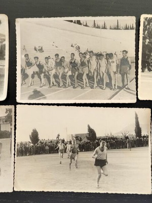 Φωτογραφίες στίβου και φάκελος ΣΕΓΑΣ Α. Τασούλα μεταχειρισμένα, 50's και 70's