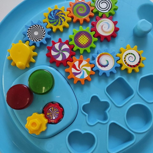 Baby activity table used without legs