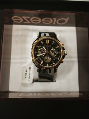 Breeze Oversized Chronograph Watch with Grey/Black Camo Strap