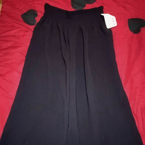 Pantelona like new, breathable fabric, wide fit, elastic waist, medium